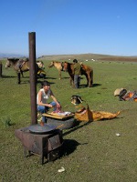 Camping in der Mongolei